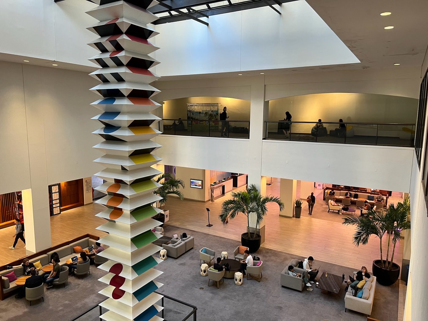 Interior atrium of the EMNLP 2024 conference venue in Miami