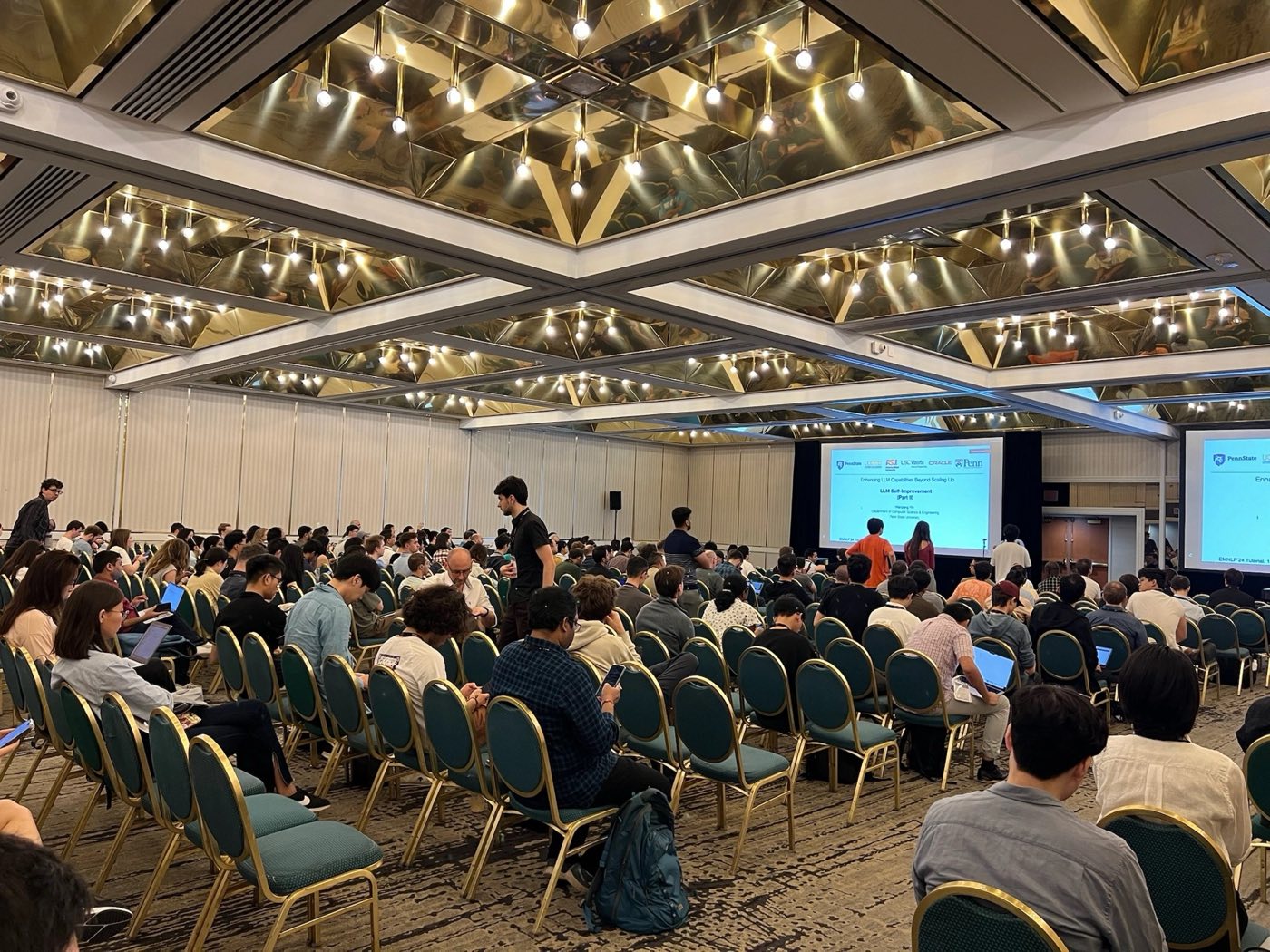 Algoverse researchers in the EMNLP 2024 main conference hall