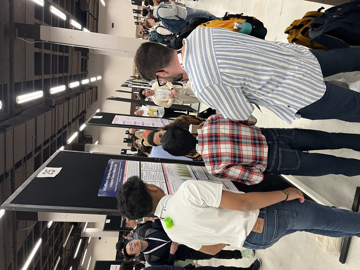 Algoverse student presenting research poster at NAACL 2025 in Albuquerque