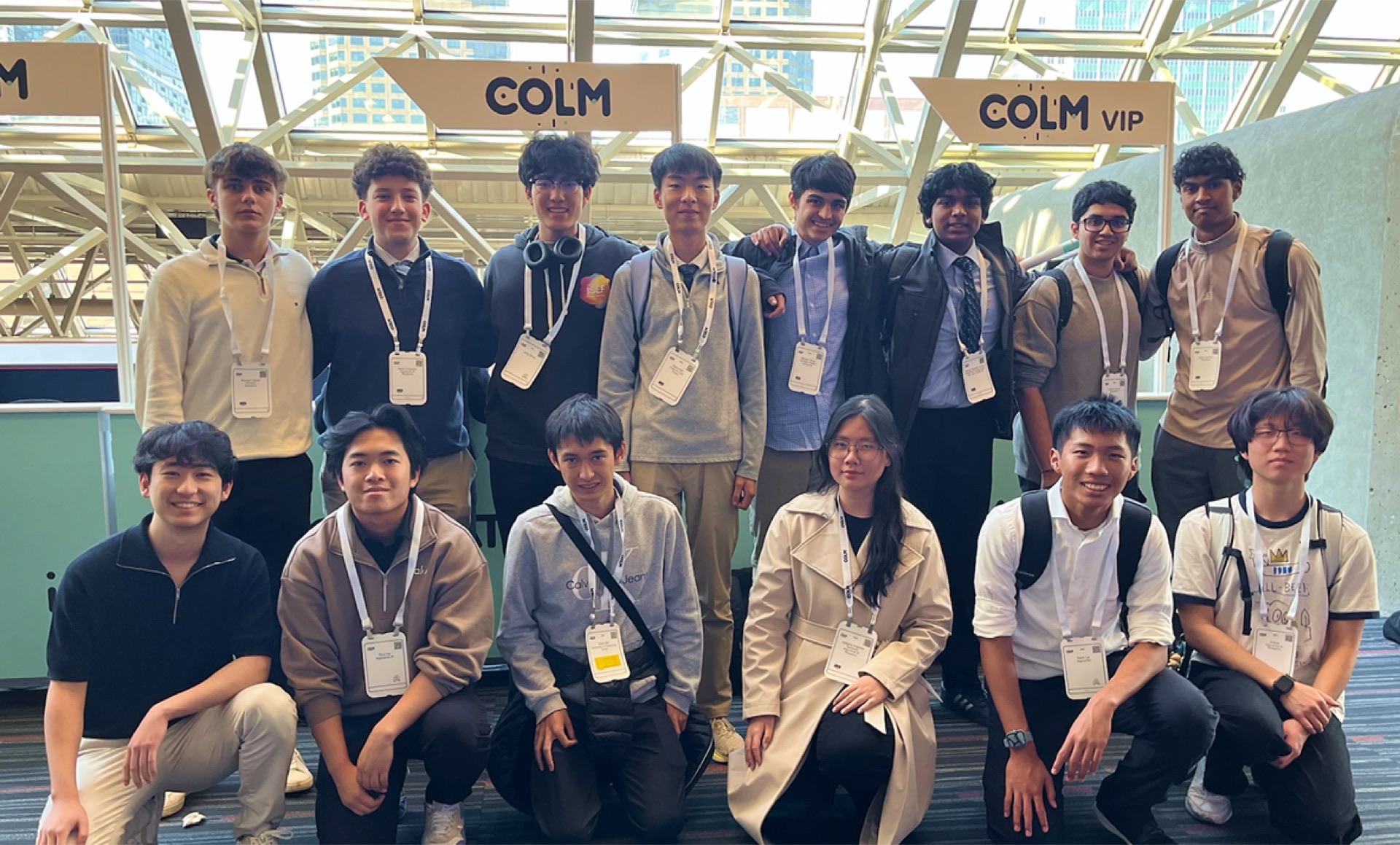 Algoverse students at conference