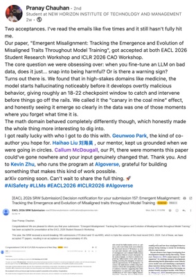 Pranay Chauhan - EACL 2026 and ICLR 2026 paper acceptances on LinkedIn